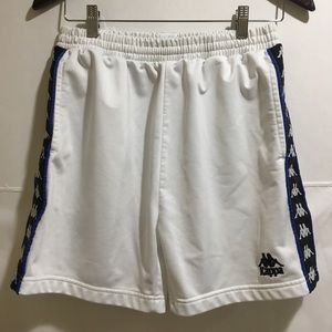 Kappa White/Blue Logo Shorts